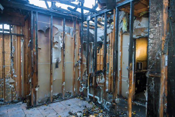 Professional Emergency Fire Cleanup technician working in Franklinville, NC
